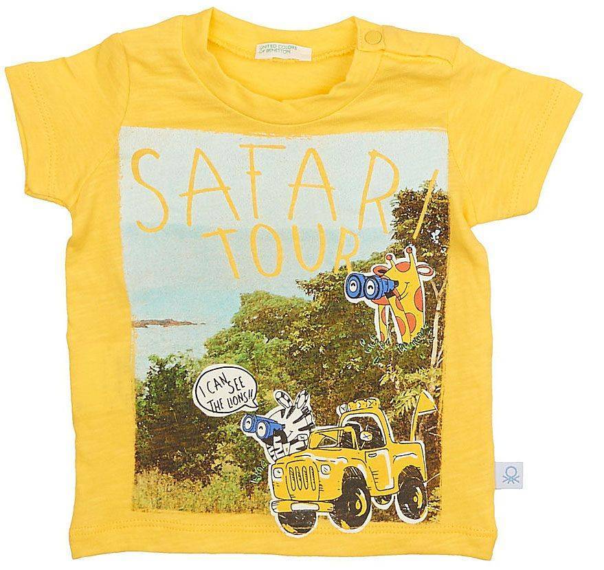 T-SHIRT BENETTON JUNGLE BABY BOY ΚΙΤΡΙΝΟ (62 CM)-(3-6 ΜΗΝΩΝ)