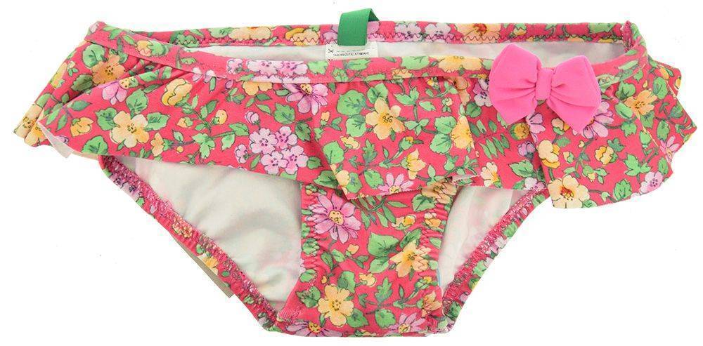BIKINI BIEF BENETTON FLORAL ΣΚΟΥΡΟ ΡΟΖ (74CM)-(9-12 ΜΗΝΩΝ)