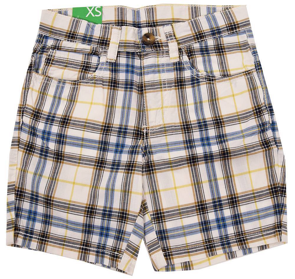 ΣΟΡΤΣ BENETTON BASIC TK ΚΑΡΟ ΛΕΥΚΟ/ΜΠΛΕ (130 CM)-(7-8 ΕΤΩΝ) BENETTON