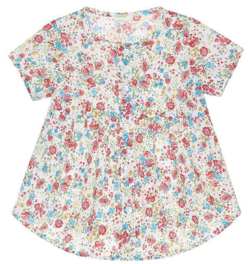 ΠΟΥΚΑΜΙΣΟ BENETTON GARDEN BABY G ΛΕΥΚΟ/ΠΟΛΥΧΡΩΜΟ (68 CM)-(6-9 ΜΗΝΩΝ)