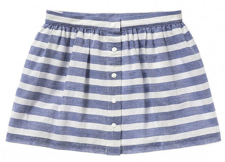 ΦΟΥΣΤΑ BENETTON SEASIDE CITY ΡΙΓΕ ΛΕΥΚΟ/ΜΠΛΕ (150 CM)-(10-11 ΕΤΩΝ) BENETTON