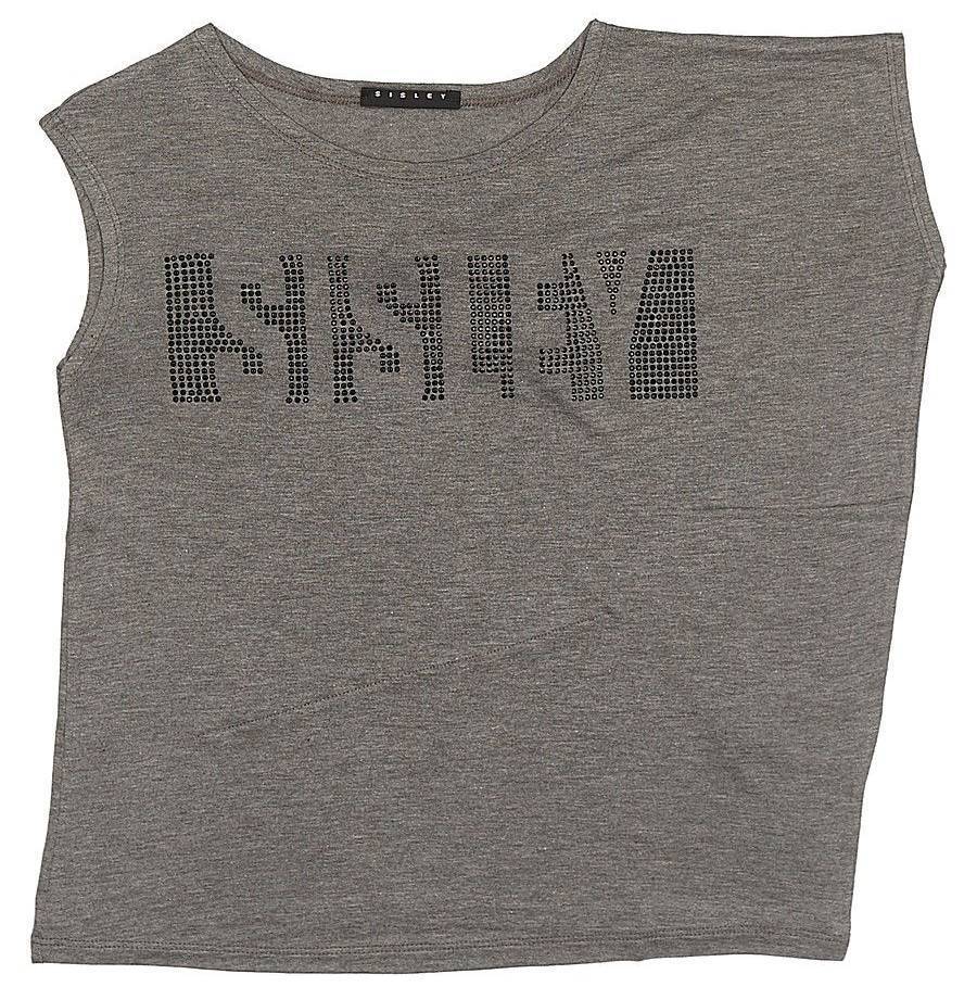 ΜΠΛΟΥΖΑ SISLEY AMERICAN ROCKPOP ΓΚΡΙ (150 CM)-(10-11 ΕΤΩΝ)