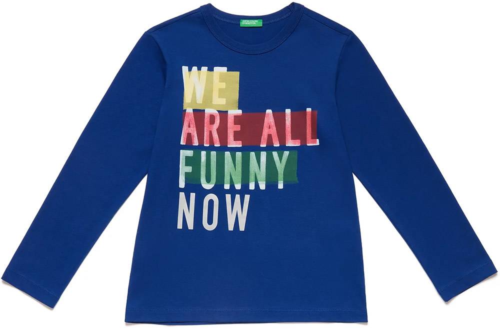 ΜΑΚΡΥΜΑΝΙΚΗ ΜΠΛΟΥΖΑ BENETTON COLORS BOY ΜΠΛΕ (82 CM)-(1-2 ΕΤΩΝ) BENETTON