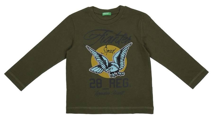 ΜΑΚΡΥΜΑΝΙΚΗ ΜΠΛΟΥΖΑ BENETTON STREET BOY ΧΑΚΙ (82 CM)-(1-2 ΕΤΩΝ) BENETTON