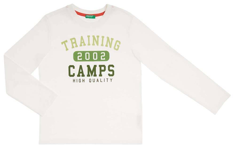 BENETTON ΜΑΚΡΥΜΑΝΙΚΗ ΜΠΛΟΥΖΑ BENETTON IMPIANTO ΕΚΡΟΥ (82 CM)-(1-2 ΕΤΩΝ)
