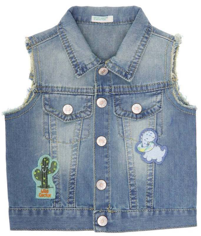 BENETTON ΑΜΑΝΙΚΟ ΠΟΥΚΑΜΙΣΟ BENETTON CA JEANS ΜΠΛΕ (74 CM)-(9-12 ΜΗΝΩΝ)