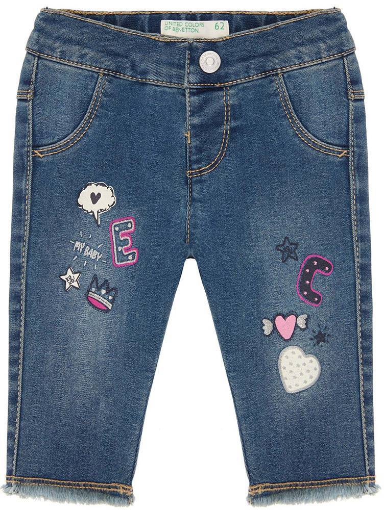 JEANS ΠΑΝΤΕΛΟΝΙ BENETTON 2BB CASUAL JUL ΜΠΛΕ (74 CM)-(9-12 ΜΗΝΩΝ)