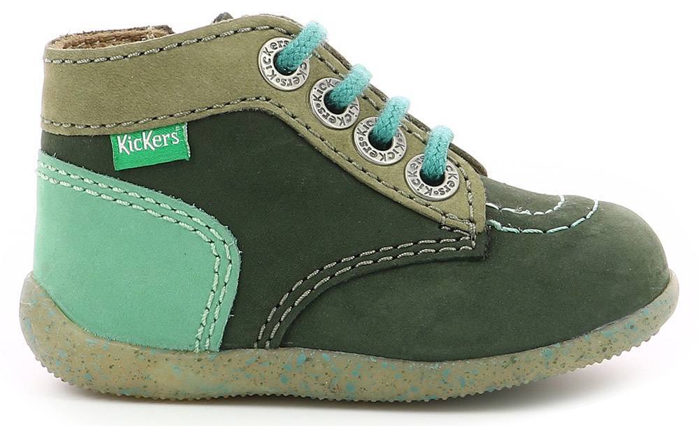 ΜΠΟΤΑΚΙ KICKERS BONZIP-2 830281 ΧΑΚΙ/ΠΡΑΣΙΝΟ (EU:20) KICKERS