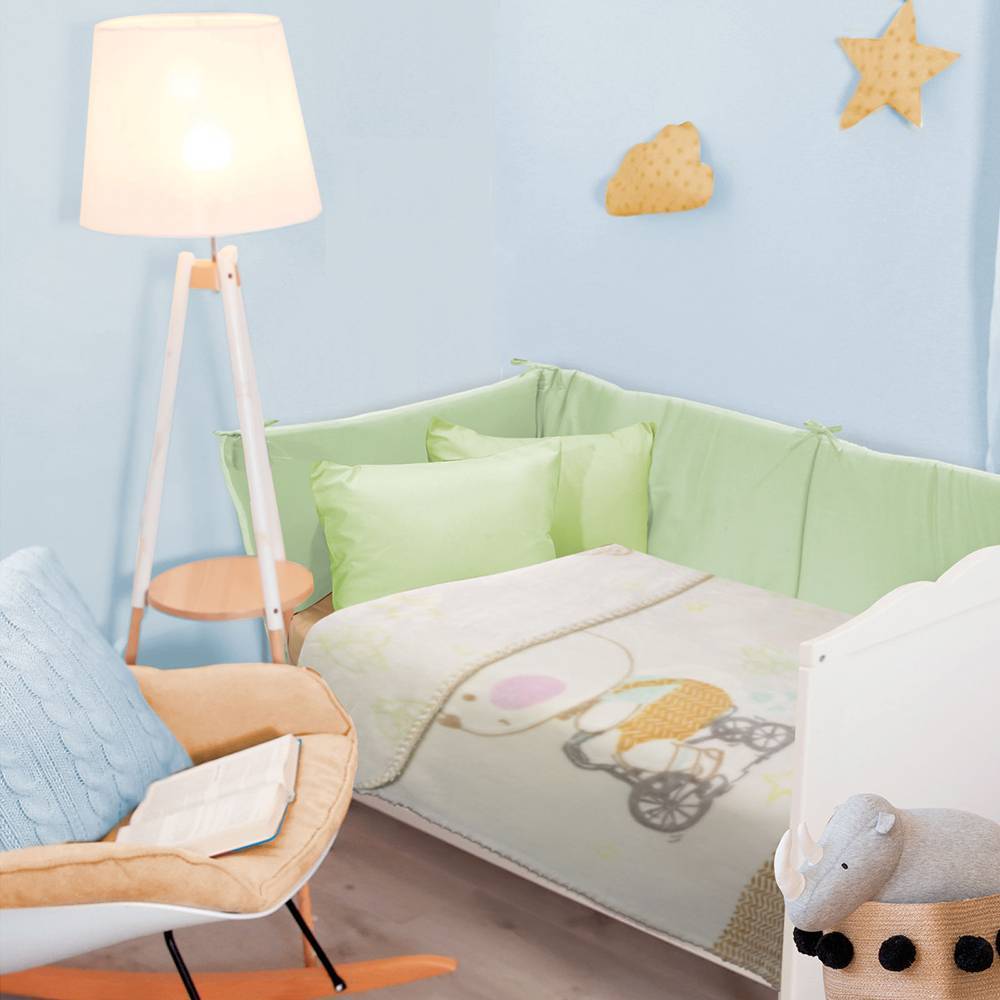 ΚΟΥΒΕΡΤΑ VELOUR DAS HOME 110X140 RELAX ΜΠΕΖ DAS HOME