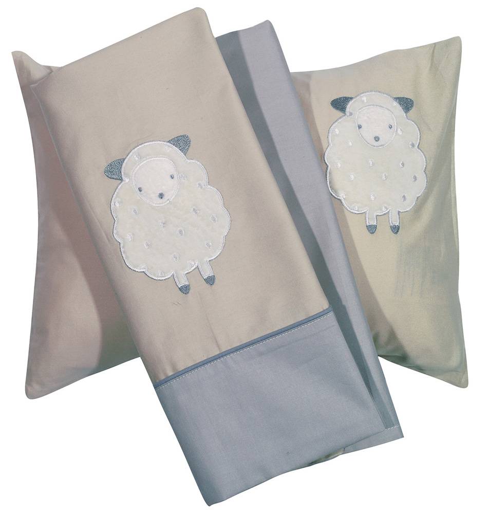 ΣΕΤ ΣΕΝΤΟΝΙΑ ΚΟΥΝΙΑΣ DAS HOME BABY SMILE EMBROIDERY ΓΚΡΙ DAS HOME