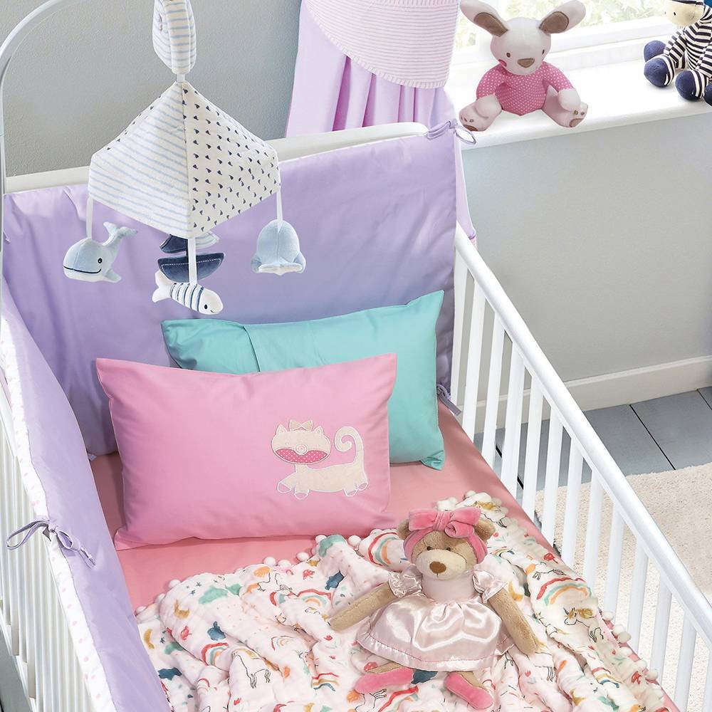 ΚΟΥΒΕΡΤΑ-ΜΟΥΣΕΛΙΝΑ DAS HOME 80X110 RELAX ΛΕΥΚΟ-ΣΙΕΛ-ΠΟΡΤΟΚΑΛΙ DAS HOME