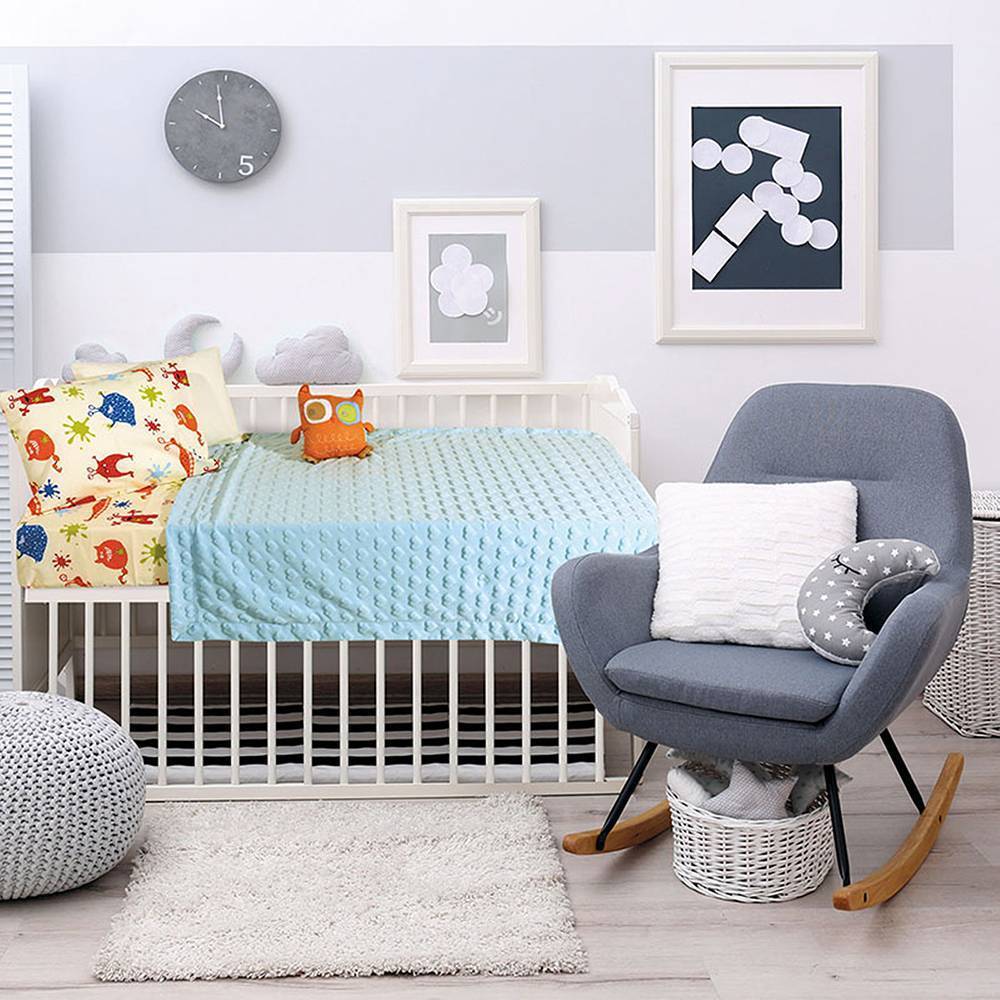 ΚΟΥΒΕΡΤΑ FLEECE DAS HOME 80X110 RELAX ΣΙΕΛ