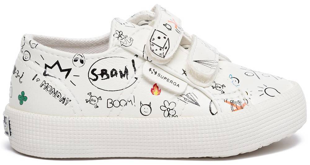 ΠΑΠΟΥΤΣΙ SUPERGA SCRIBBLES S111U2W ΛΕΥΚΟ (EU:33)