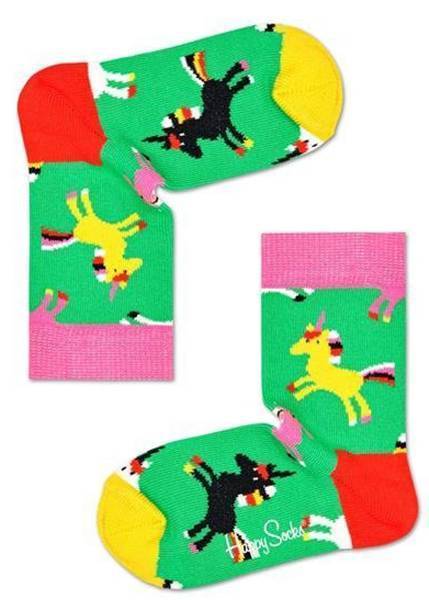 ΚΑΛΤΣΕΣ HAPPY SOCKS KIDS UNICORN SOCK KUNI01-7000 ΠΡΑΣΙΝΟ/ΠΟΛΥΧΡΩΜΟ (EU:22-24)