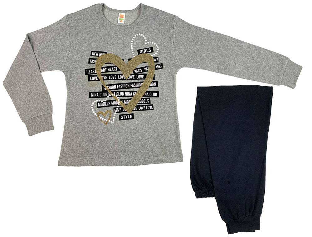 NINA CLUB ΠΥΤΖΑΜΕΣ NINA CLUB 520 ΓΚΡΙ (158CM)-(12 ΕΤΩΝ)