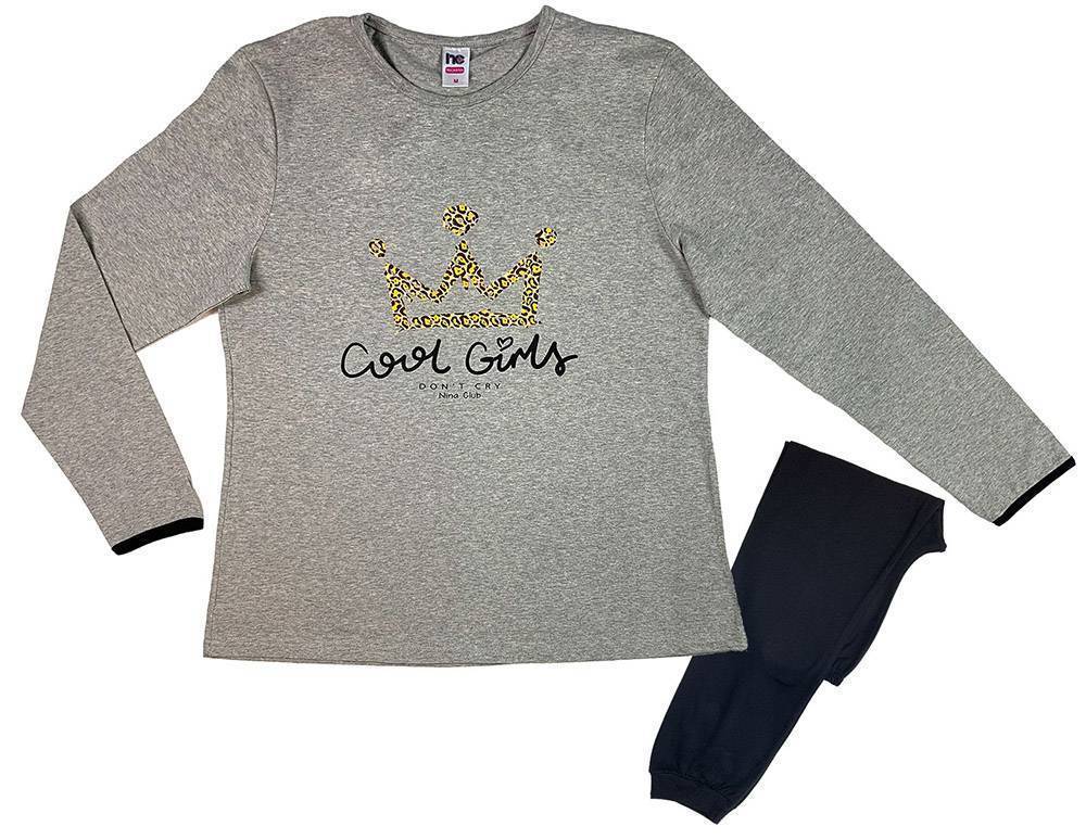 ΠΥΤΖΑΜΕΣ NINA CLUB 630 ΓΚΡΙ (158CM.)-(12 ΕΤΩΝ)