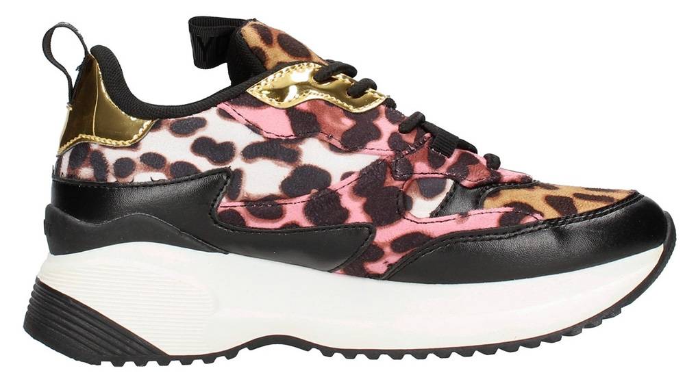 SNEAKERS REPLAY GBS24.201.C0015S PRAGUE L ΛΕΟΠΑΡ ΜΑΥΡΟ/ΡΟΖ (EU:30)