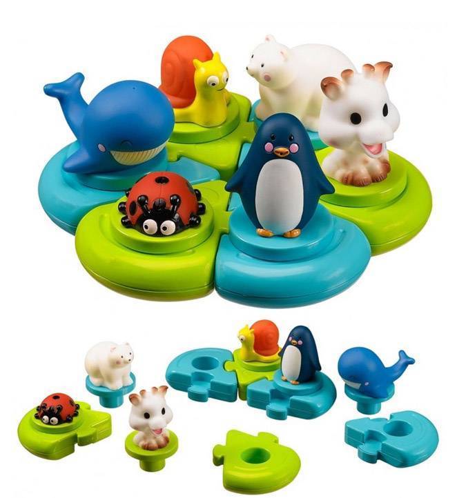 ΠΑΖΛ ΜΠΑΝΙΟΥ SOPHIE LA GIRAFE - ΜΕ ΤΗ ΣΟΦΙ ΚΑΙ ΤΟΥΣ ΦΙΛΟΥΣ ΤΗΣ SOPHIE LA GIRAFE