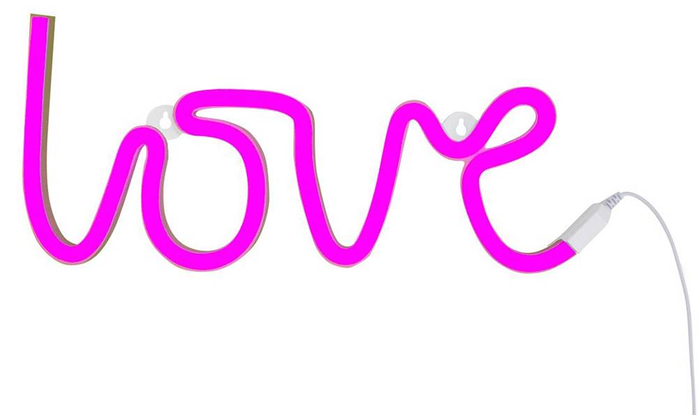 A LITTLE LOVELY COMPANY ΦΩΤΙΣΤΙΚO NEON "LOVE" ΦΟYΞΙΑ A LITTLE LOVELY COMPANY