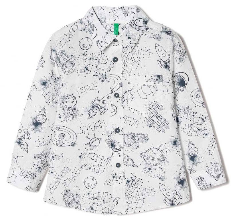ΠΟΥΚΑΜΙΣΟ BENETTON NEW HERITAGE ΛΕΥΚΟ (90 CM)-(2 ΕΤΩΝ) BENETTON