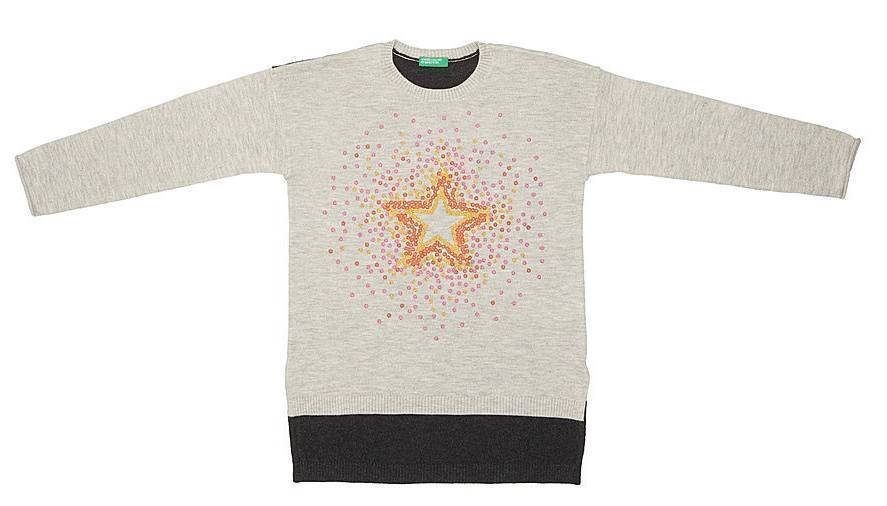 ΠΟΥΛΟΒΕΡ BENETTON NEW HERITAGE 2G ΓΚΡΙ ΜΕΛΑΝΖΕ (82 CM)-(1-2 ΕΤΩΝ) BENETTON