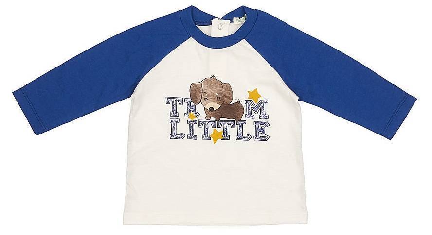 ΜΑΚΡΥΜΑΝΙΚΗ ΜΠΛΟΥΖΑ BENETTON COLLEGE BABY ΕΚΡΟΥ/ΜΠΛΕ (68 CM)-(6-9 ΜΗΝΩΝ) BENETTON