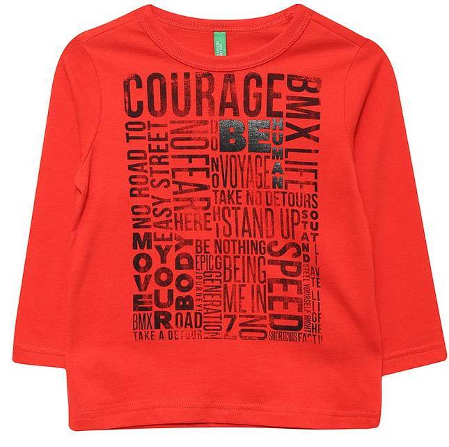 ΜΑΚΡΥΜΑΝΙΚΗ ΜΠΛΟΥΖΑ BENETTON THE RACE ΚΟΚΚΙΝΗ (82 CM)-(1-2 ΕΤΩΝ)