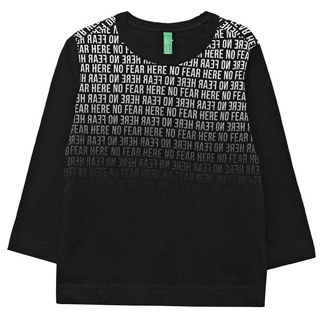 ΜΑΚΡΥΜΑΝΙΚΗ ΜΠΛΟΥΖΑ BENETTON THE RACE ΜΑΥΡΗ (82 CM)-(1-2 ΕΤΩΝ) BENETTON