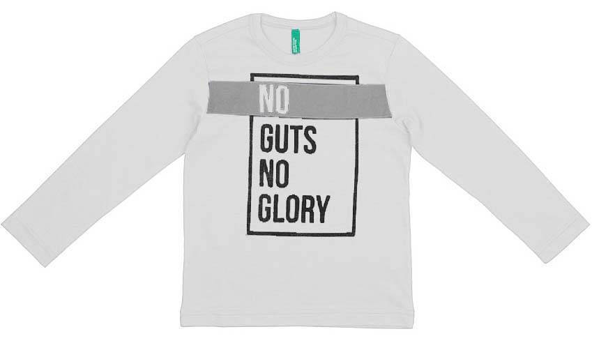 ΜΑΚΡΥΜΑΝΙΚΗ ΜΠΛΟΥΖΑ BENETTON THE RACE ΛΕΥΚΗ (82 CM)-(1-2 ΕΤΩΝ) BENETTON