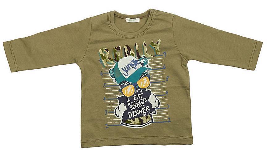 ΜΑΚΡΥΜΑΝΙΚΗ ΜΠΛΟΥΖΑ BENETTON CASUAL ΛΑΔΙ (68 CM)-(6-9 ΜΗΝΩΝ) BENETTON