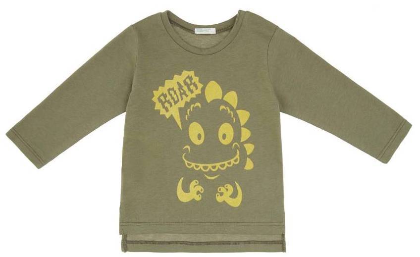 ΜΑΚΡΥΜΑΝΙΚΗ ΜΠΛΟΥΖΑ BENETTON IMPIANTO ΧΑΚΙ (62 CM)-(3-6 ΜΗΝΩΝ) BENETTON