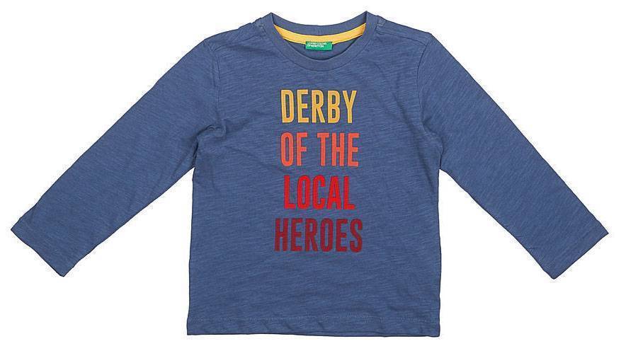 ΜΑΚΡΥΜΑΝΙΚΗ ΜΠΛΟΥΖΑ BENETTON IMPIANTO ΜΠΛΕ (82 CM)-(1-2 ΕΤΩΝ) BENETTON