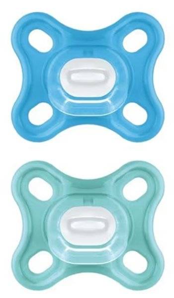 ΠΙΠΙΛΑ MAM COMFORT ΣΙΛΙΚΟΝΗ 2TMX 0-2 ΜΗΝΩΝ (126S) ΜΠΛΕ/ΠΡΑΣΙΝΟ