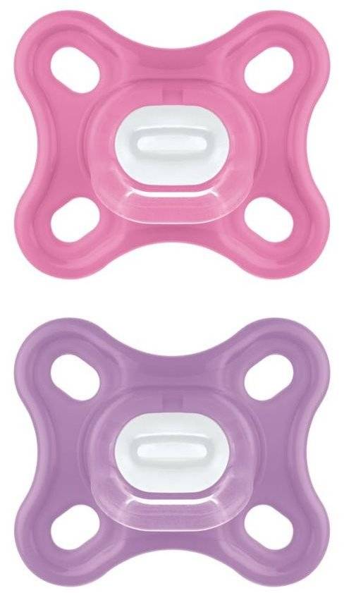 ΠΙΠΙΛΑ MAM COMFORT ΣΙΛΙΚΟΝΗ 2TMX 0-2 ΜΗΝΩΝ (126S) ΡΟΖ/ΜΩΒ