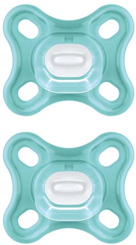 ΠΙΠΙΛΑ MAM COMFORT ΣΙΛΙΚΟΝΗ 2TMX. 0-2 ΜΗΝΩΝ (126S) ΠΡΑΣΙΝΟ MAM