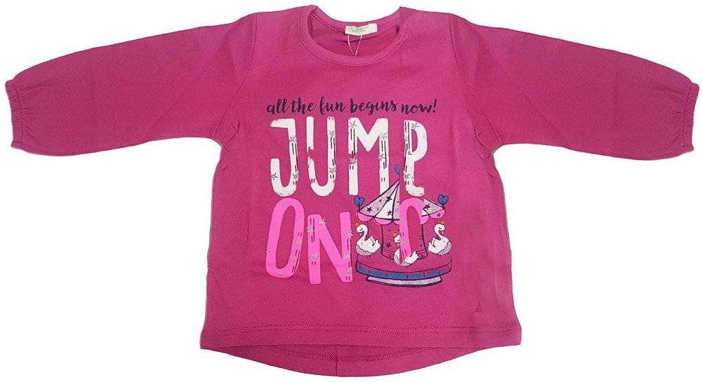 ΜΠΛΟΥΖΑ ΜΑΚΡΥΜΑΝΙΚΗ BENETTON 5BB CASUAL OCT ΦΟΥΞΙΑ (62 CM)-(3-6 ΜΗΝΩΝ) BENETTON