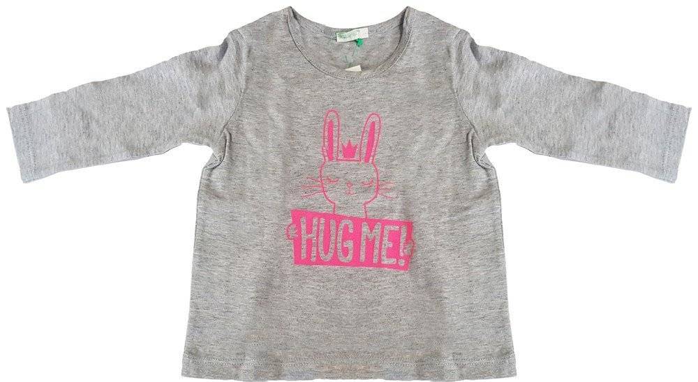 ΜΠΛΟΥΖΑ ΜΑΚΡΥΜΑΝΙΚΗ BENETTON 3BB IMPIANTO AU ΓΚΡΙ ΜΕΛΑΝΖΕ (62 CM)-(3-6 ΜΗΝΩΝ) BENETTON