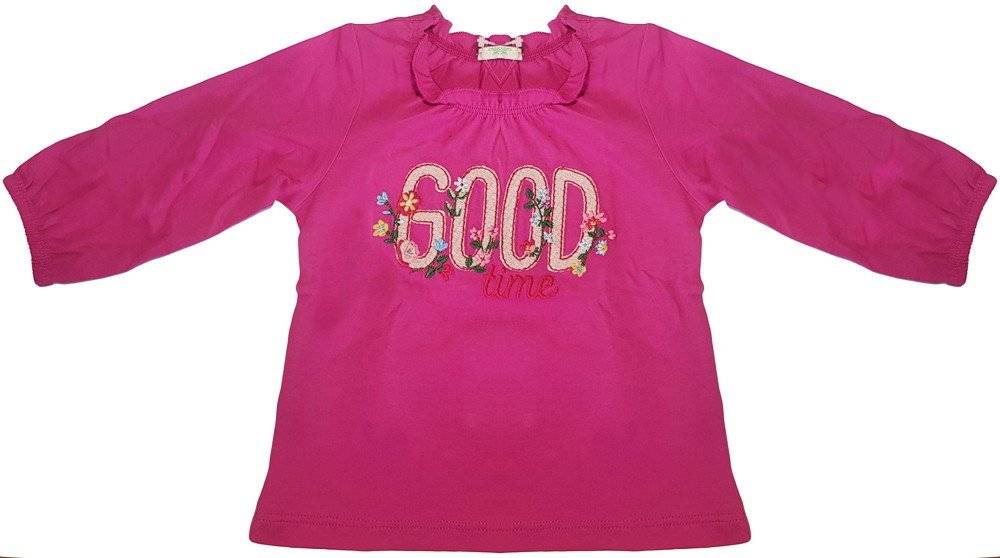 ΜΠΛΟΥΖΑ ΜΑΚΡΥΜΑΝΙΚΗ BENETTON 4BB CASUAL SEPT ΦΟΥΞΙΑ (62 CM)-(3-6 ΜΗΝΩΝ)