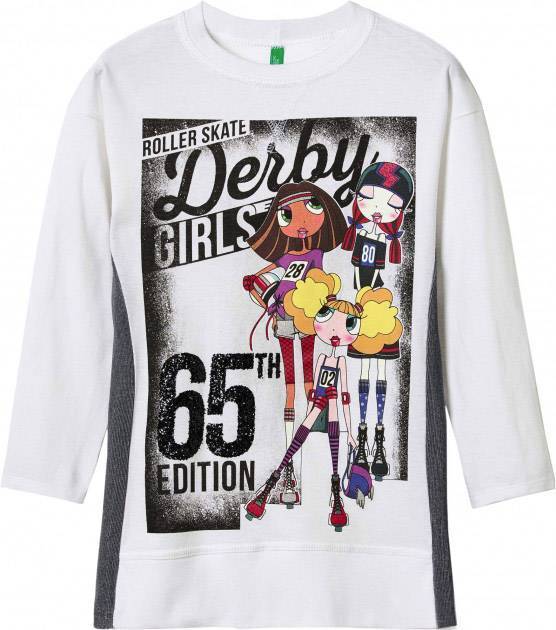 ΜΠΛΟΥΖΑ ΜΑΚΡΥΜΑΝΙΚΗ BENETTON THE RACE 1 G ΛΕΥΚΟ (90 CM)-(2 ΕΤΩΝ) BENETTON