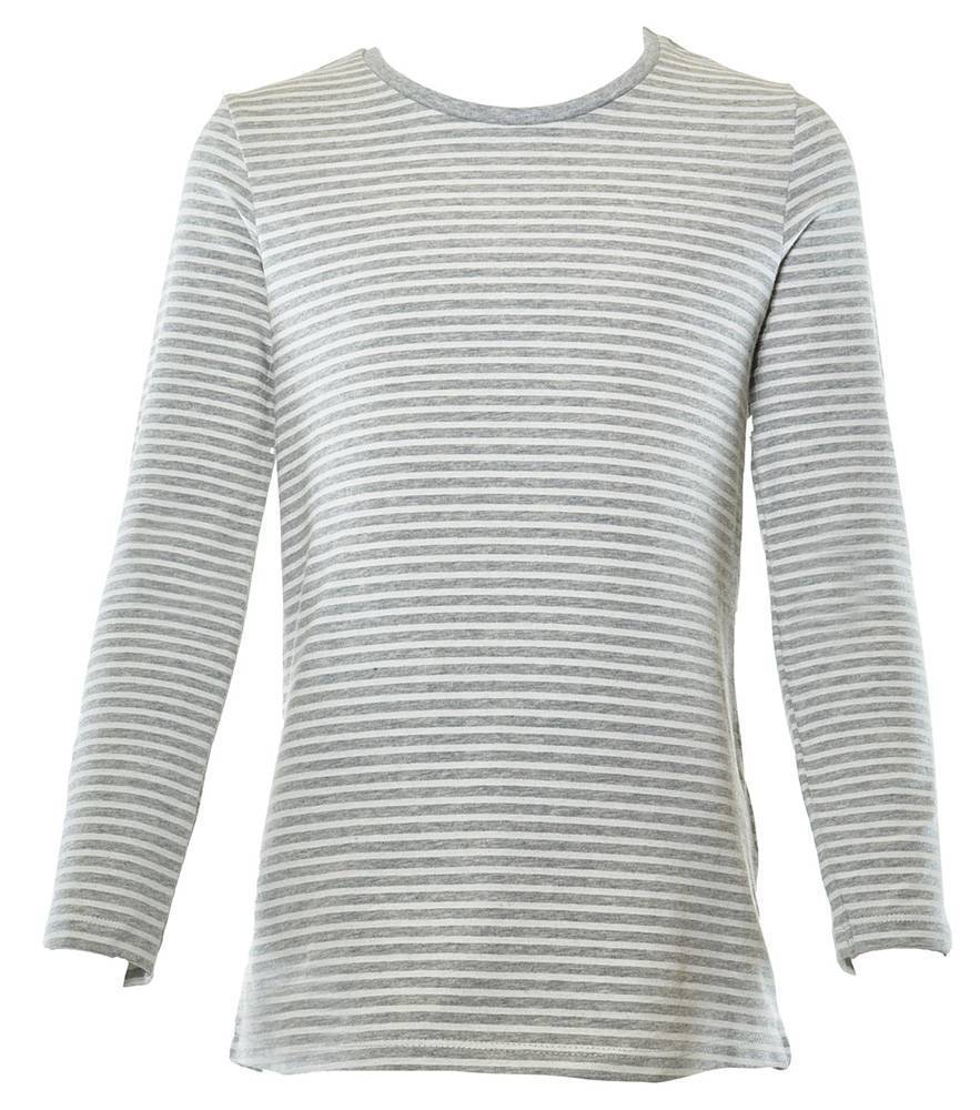 ΜΠΛΟΥΖΑ ΜΑΚΡΥΜΑΝΙΚΗ BENETTON FOUNDATION TK W ΓΚΡΙ/ΛΕΥΚΟ (90 CM)-(2 ΕΤΩΝ) BENETTON