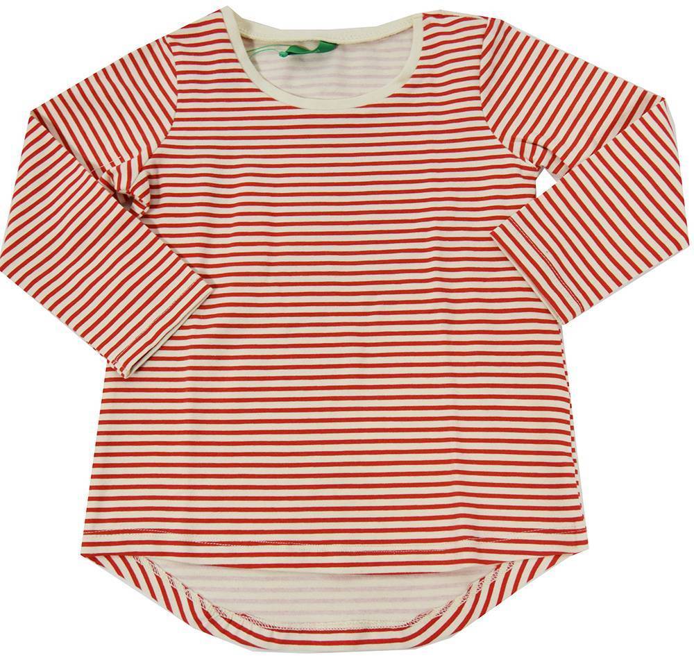 ΜΠΛΟΥΖΑ ΜΑΚΡΥΜΑΝΙΚΗ BENETTON FOUNDATION TK W ΚΟΚΚΙΝΟ/ΛΕΥΚΟ (82 CM)-(1-2 ΕΤΩΝ)