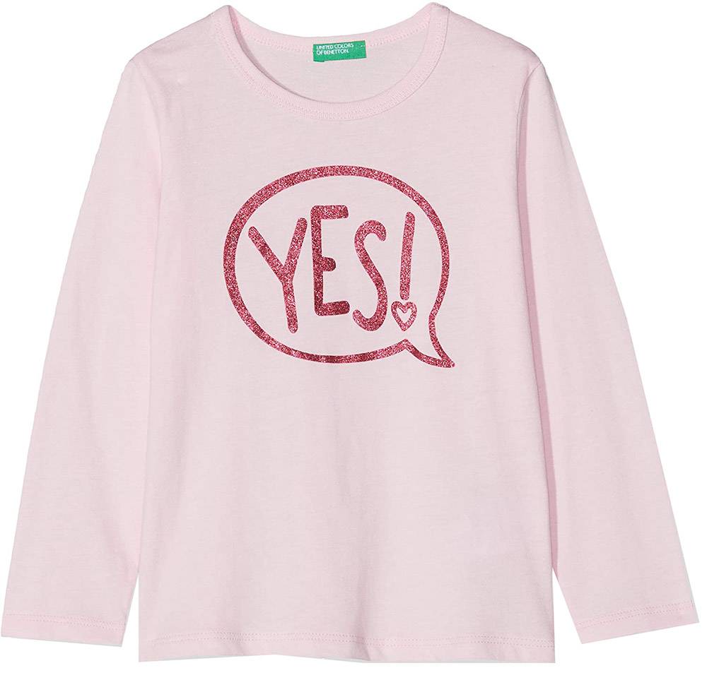 ΜΠΛΟΥΖΑ ΜΑΚΡΥΜΑΝΙΚΗ BENETTON FUNZIONE 1 GIRL ΡΟΖ (110 CM)-(4-5 ΕΤΩΝ) BENETTON