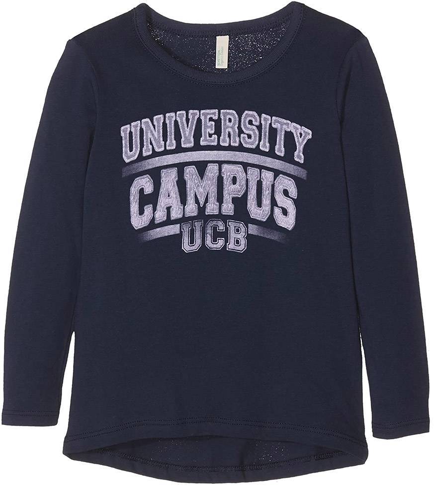 ΜΠΛΟΥΖΑ ΜΑΚΡΥΜΑΝΙΚΗ BENETTON P. COLLEGE 1 G ΣΚΟΥΡΟ ΜΠΛΕ (82 CM)-(1-2 ΕΤΩΝ) BENETTON