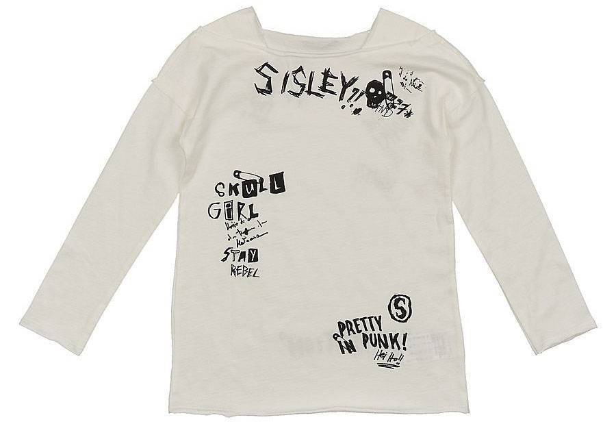 ΜΠΛΟΥΖΑ ΜΑΚΡΥΜΑΝΙΚΗ SISLEY DO IT YOURS G. ΛΕΥΚΟ (120 CM)-(6-7 ΕΤΩΝ) SISLEY