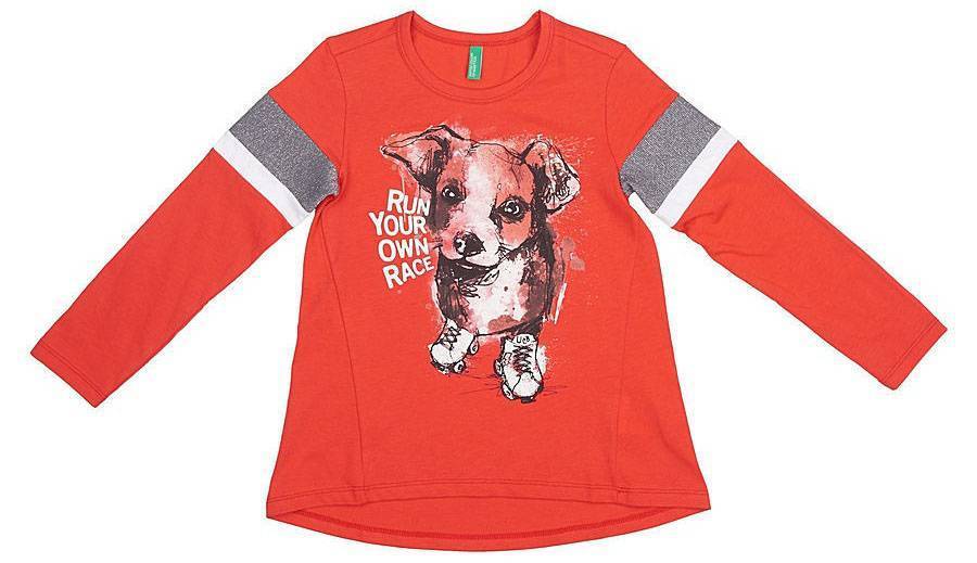 ΜΠΛΟΥΖΑ ΜΑΚΡΥΜΑΝΙΚΗ BENETTON THE RACE 1G ΚΟΚΚΙΝΟ (90 CM)-(2 ΕΤΩΝ) BENETTON