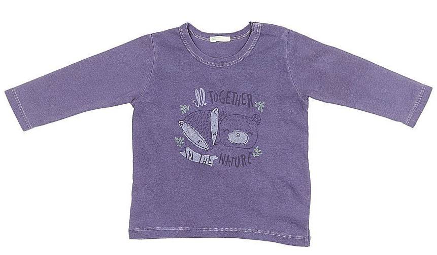 BENETTON ΜΠΛΟΥΖΑ ΜΑΚΡΥΜΑΝΙΚΗ BENETTON TRIP TO C. 1 HER ΑΝΘΡΑΚΙ (74 CM)-(9-12 ΜΗΝΩΝ)