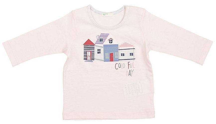 ΜΠΛΟΥΖΑ ΜΑΚΡΥΜΑΝΙΚΗ BENETTON BY THE SEA 1 BB ΡΟΖ (68 CM)-(6-9 ΜΗΝΩΝ) BENETTON