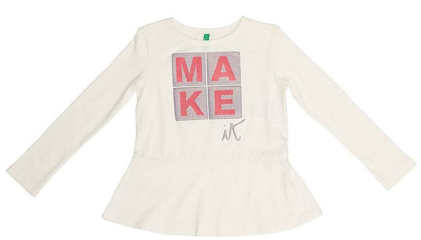 ΜΠΛΟΥΖΑ ΜΑΚΡΥΜΑΝΙΚΗ BENETTON FOUNDATION TK W ΛΕΥΚΟ (82 CM)-(1-2 ΕΤΩΝ) BENETTON