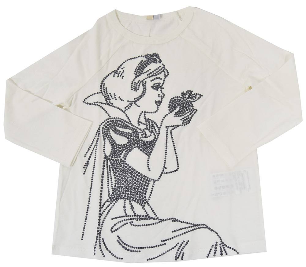 ΜΠΛΟΥΖΑ ΜΑΚΡΥΜΑΝΙΚΗ BENETTON LICENZE O3 G ΛΕΥΚΟ (90 CM)-(2 ΕΤΩΝ)