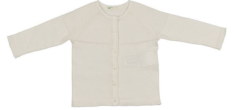 BENETTON ΖΑΚΕΤΑ BENETTON FOUNDATION BABY ΑΝΟΙΧΤΟ ΛΕΥΚΟ (68 CM)-(6-9 ΜΗΝΩΝ)